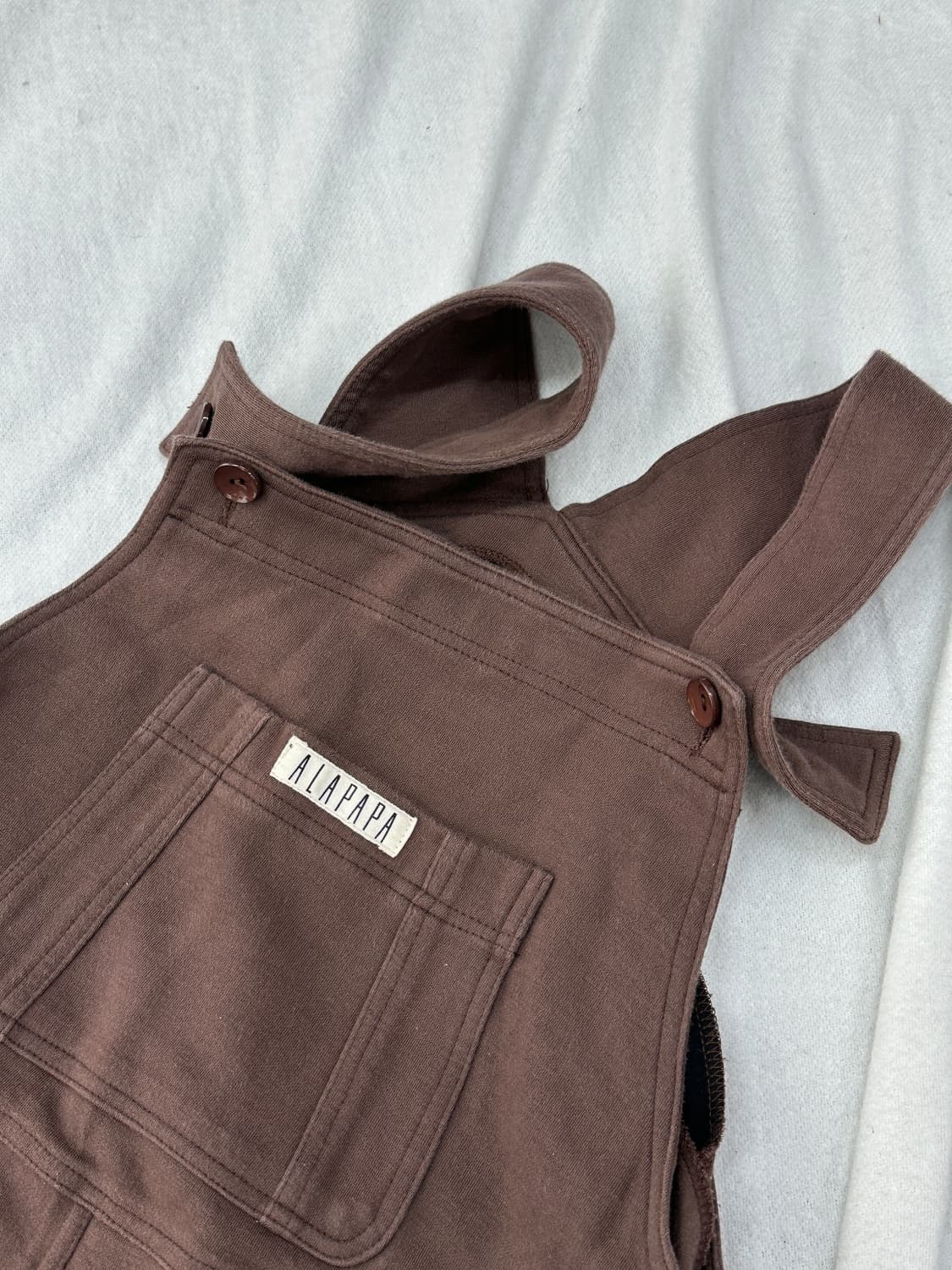 브라운 쭈리 롱치마 멜빵 브라운 러블리 그런지 히피  자수 레터링  상품이미지6