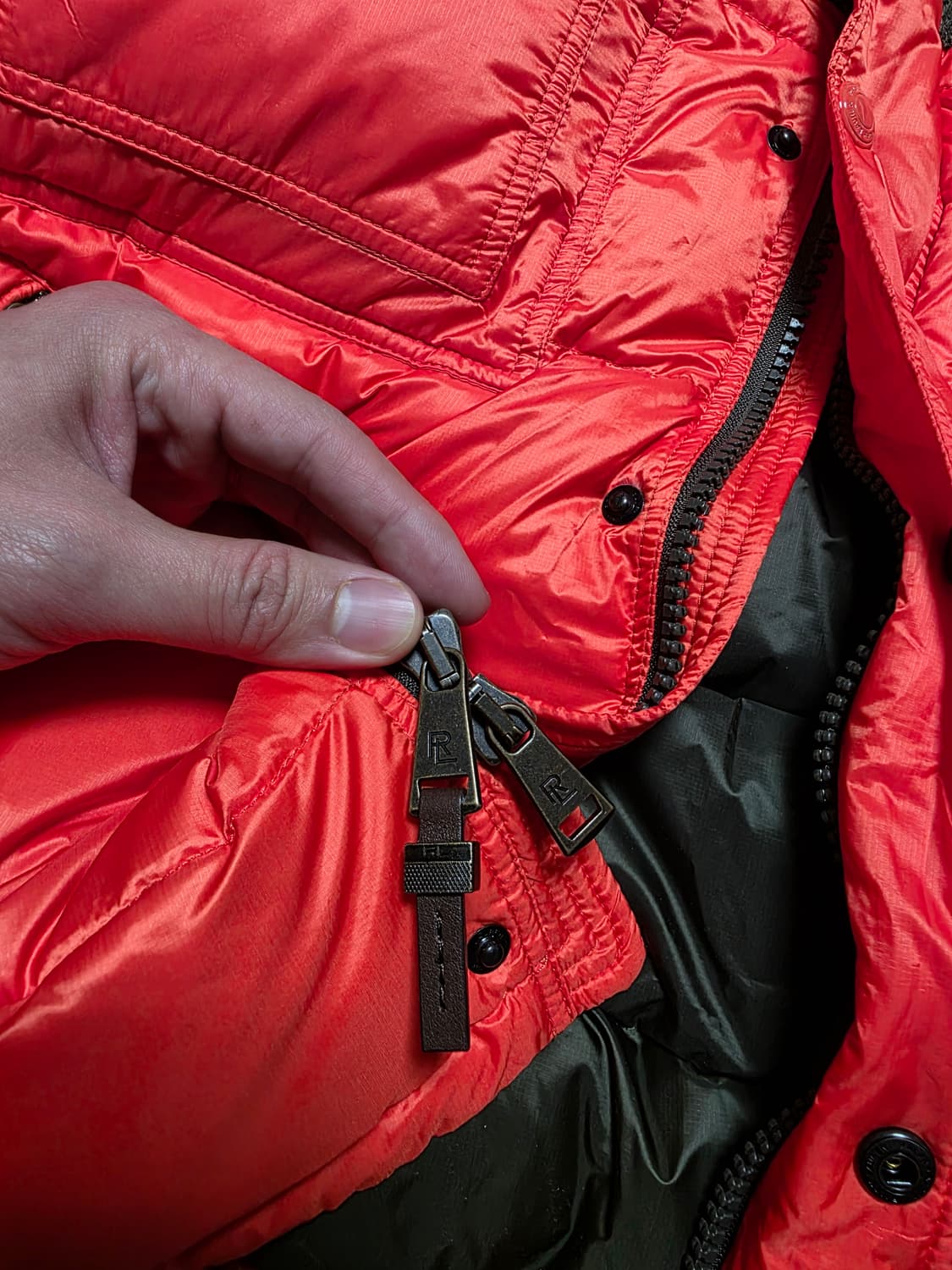 랄프로렌 퍼플라벨 RRL 폴로 / 울트위드 다운 패딩 / XL 상품이미지4