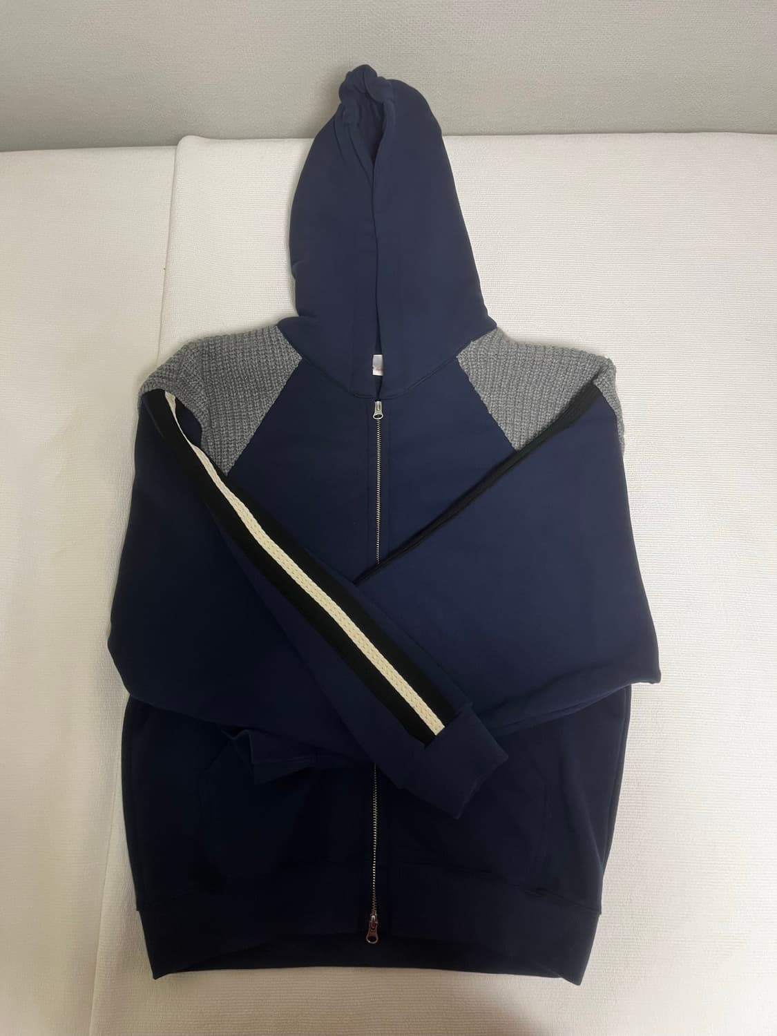 Rssc knit mixed 후드집업 상품이미지2