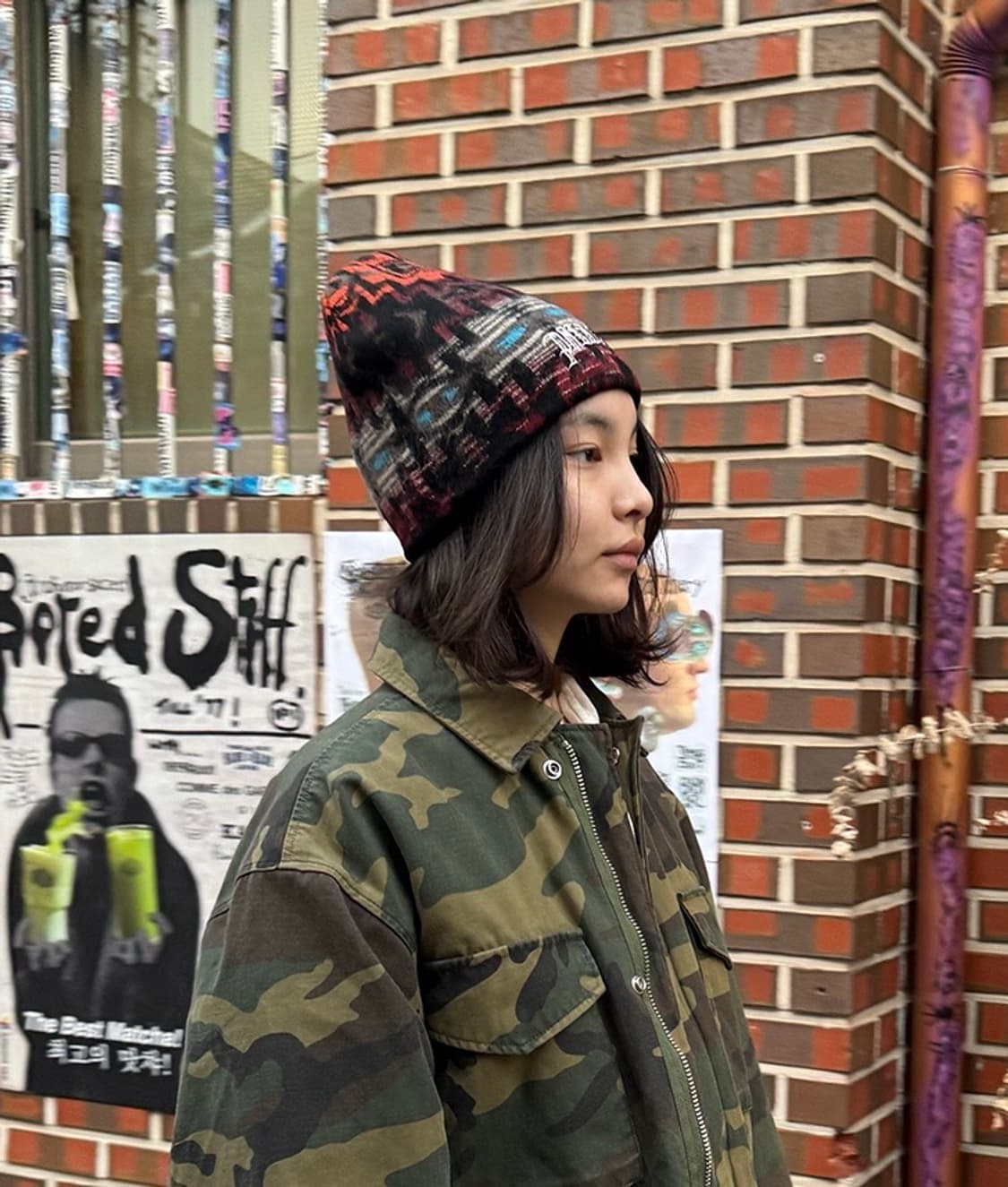 Palace 패턴 니트 비니 상품이미지1