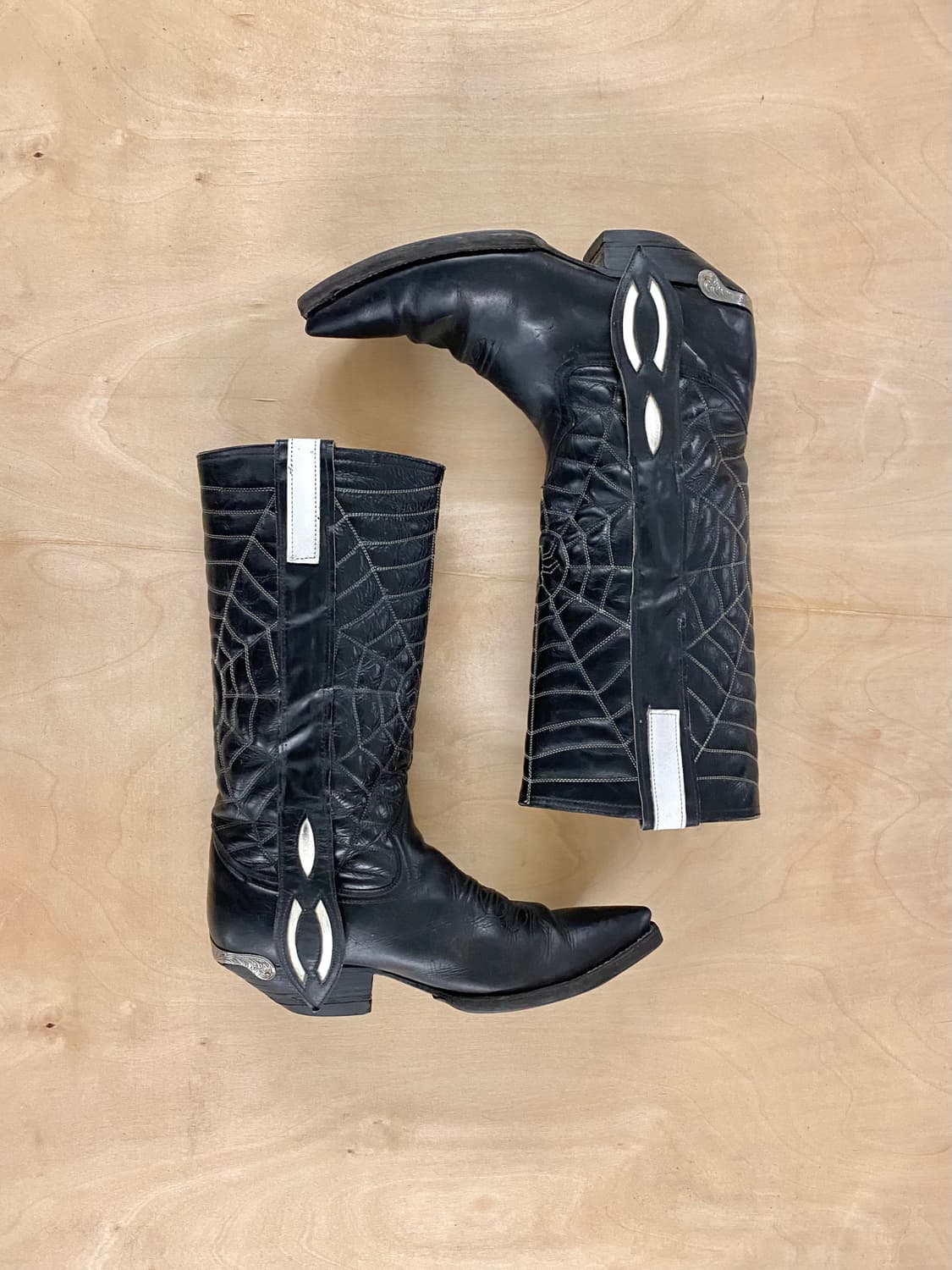 VTG web stitch mule ear western boots 상품이미지1