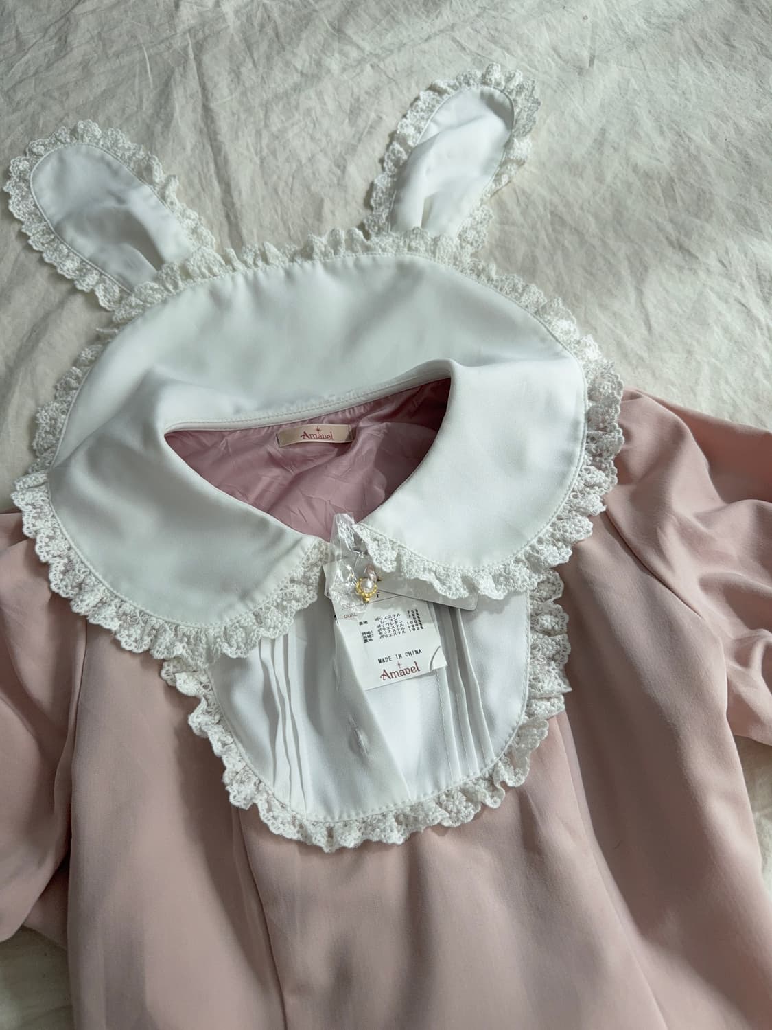 양산형 지뢰계 토끼귀 카라 원피스(새상품) 상품이미지6