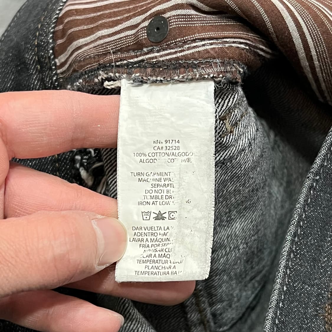  아르마니 익스체인지 자수 데님팬츠 y15549 상품이미지6
