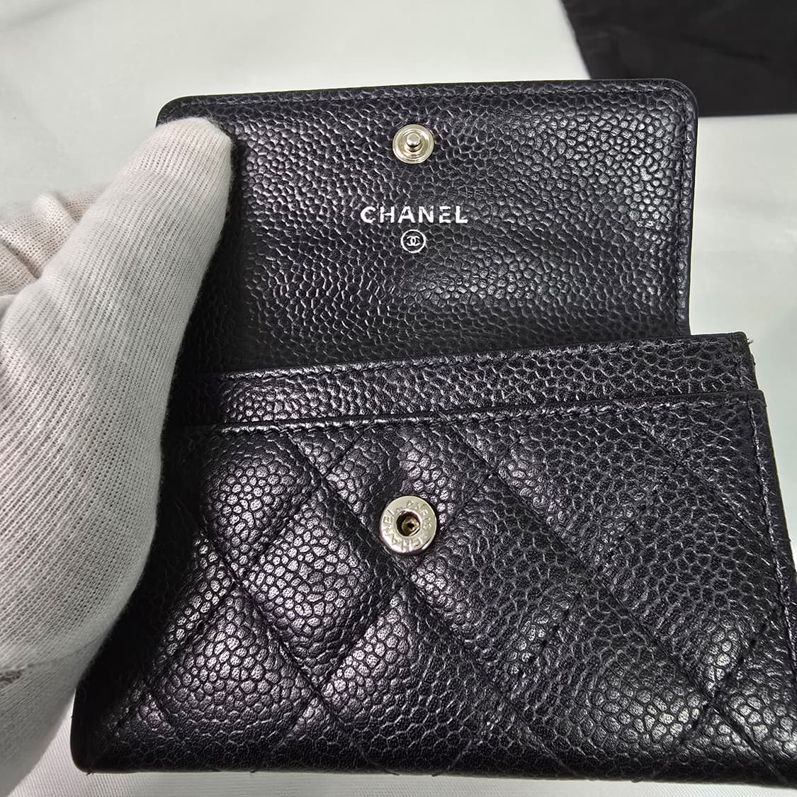 샤넬 카드지갑 블랙 은장 (A50169) 상품이미지6