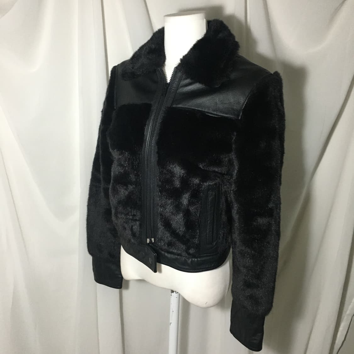 H&m 레더 퍼 자켓 상품이미지4