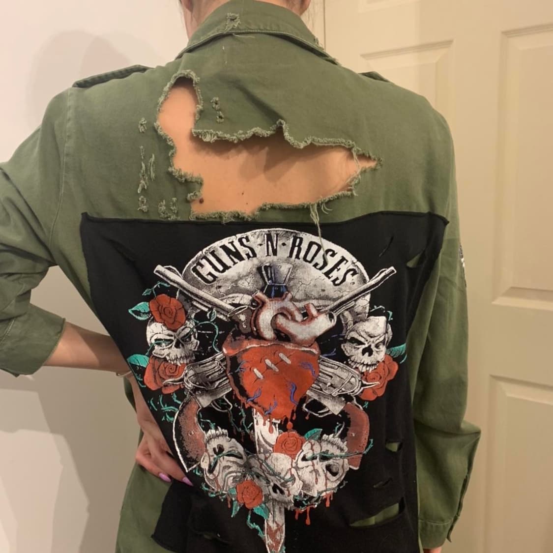 ZARA 자라 건즈앤로지스 빈티지 데미지 셔츠 자켓 상품이미지1