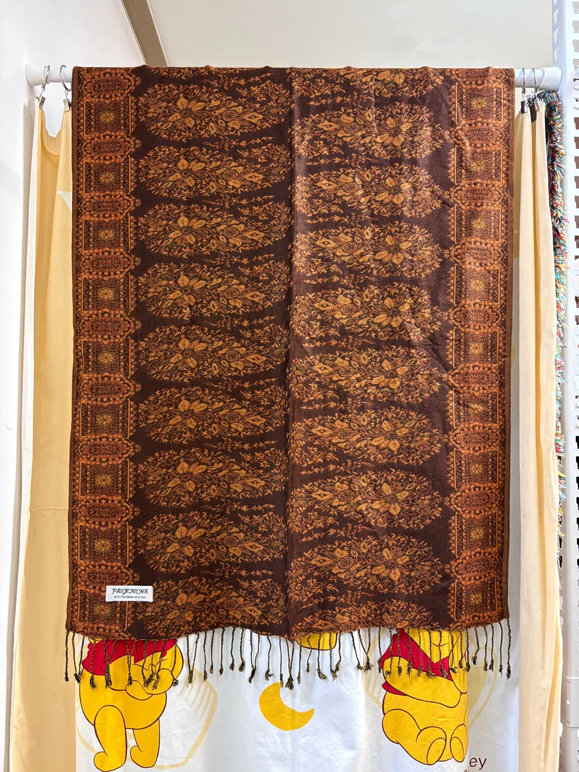 Pashmina silk 피시미나 에스닉 페이즐리 머플러 숄  상품이미지4