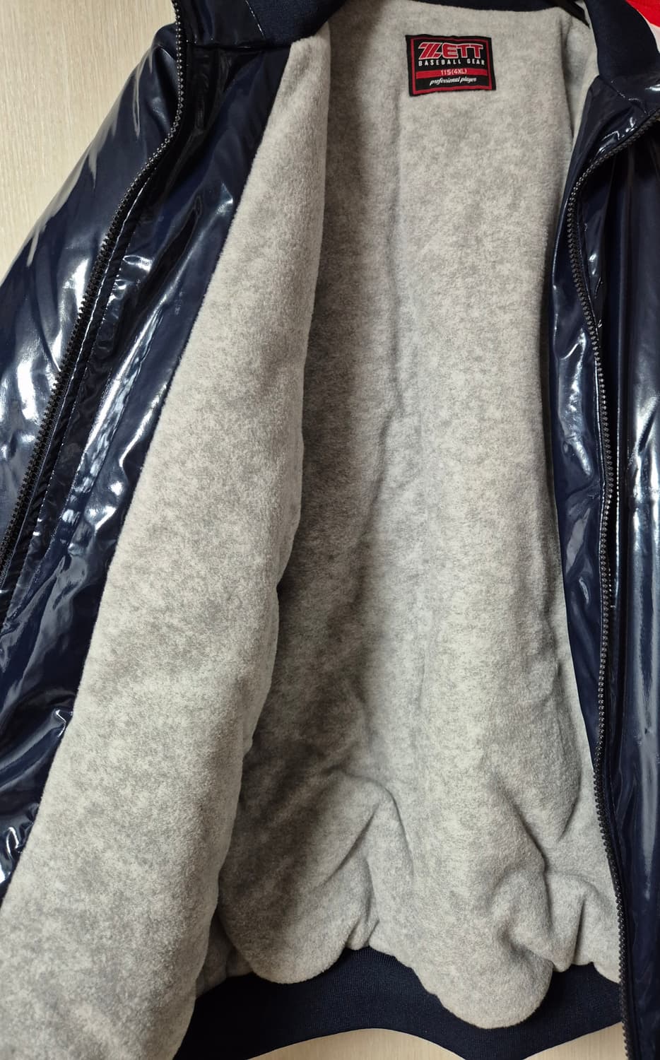 ZETT 유광 점퍼 야구점퍼 동계 야구점퍼  115 4xl 상품이미지5