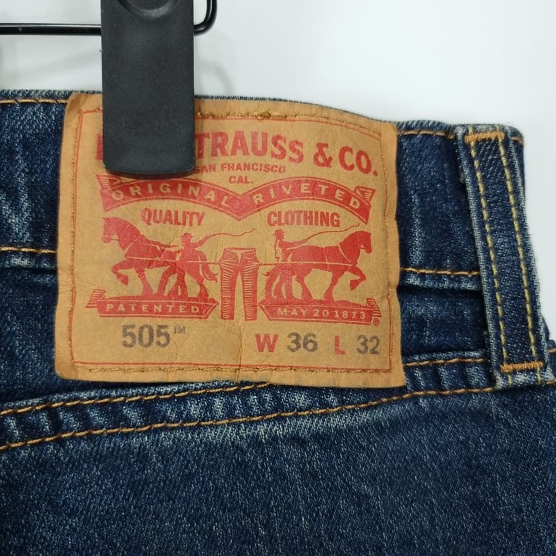 [리바이스] 505 R탭 스트레이트 데님 팬츠 청바지 M19841 상품이미지6