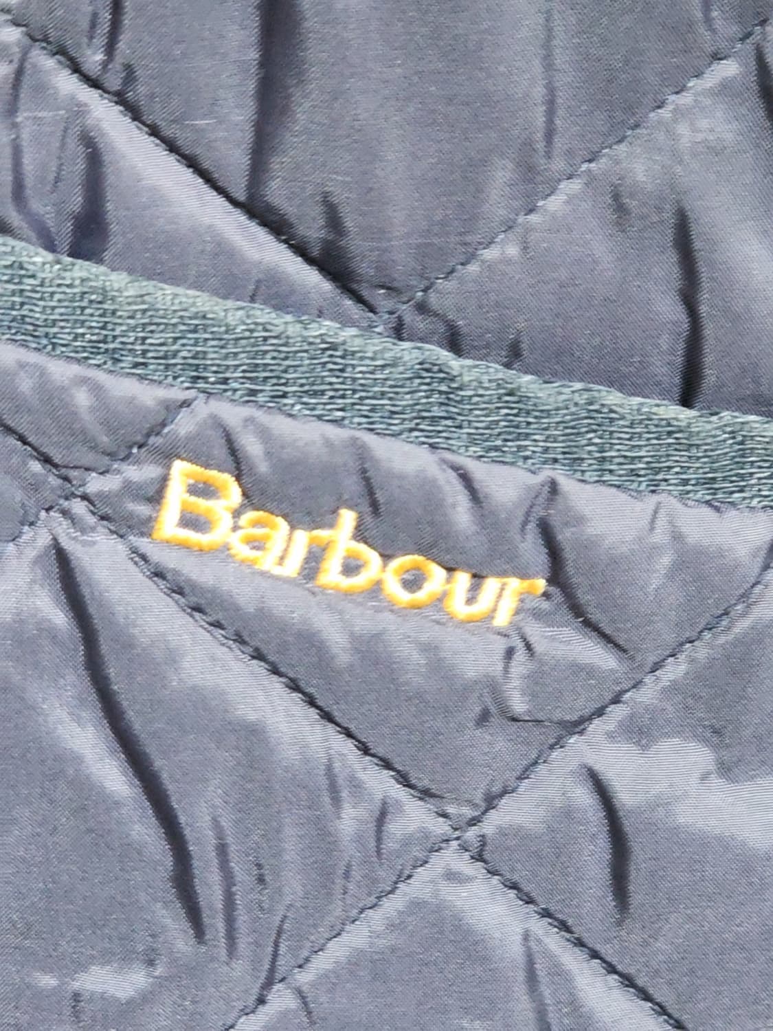 (XL) 바버 퀼팅자켓 네이비 코듀로이 카라넥 누빔점퍼  상품이미지3