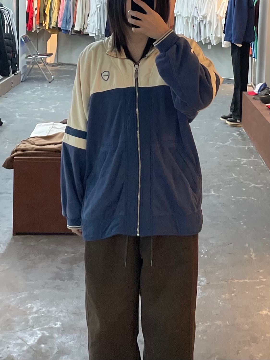 나이키 90s 실버태그 자수 로고 스웨터 자켓 H1346 상품이미지1