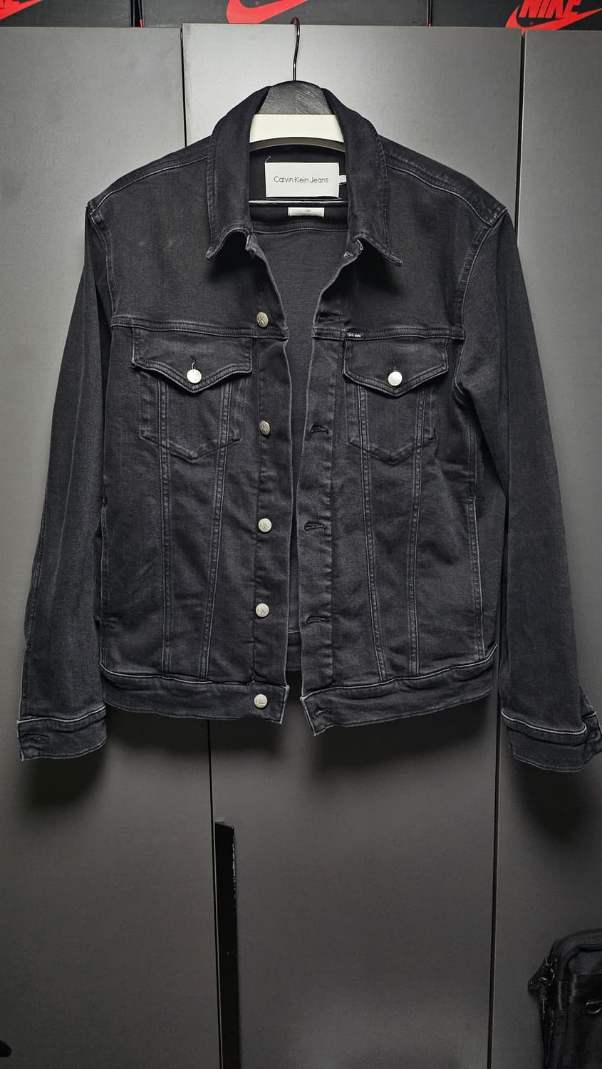 Calvin Klein Jeans 데님 자켓 블랙 상품이미지1