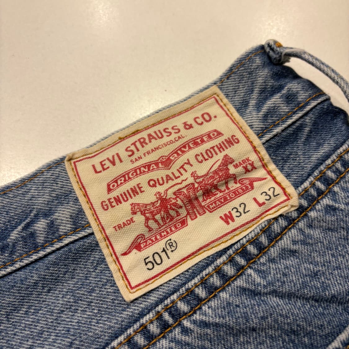 [32] 리바이스 501 x 샘바이펜 데님 팬츠 B896 상품이미지4