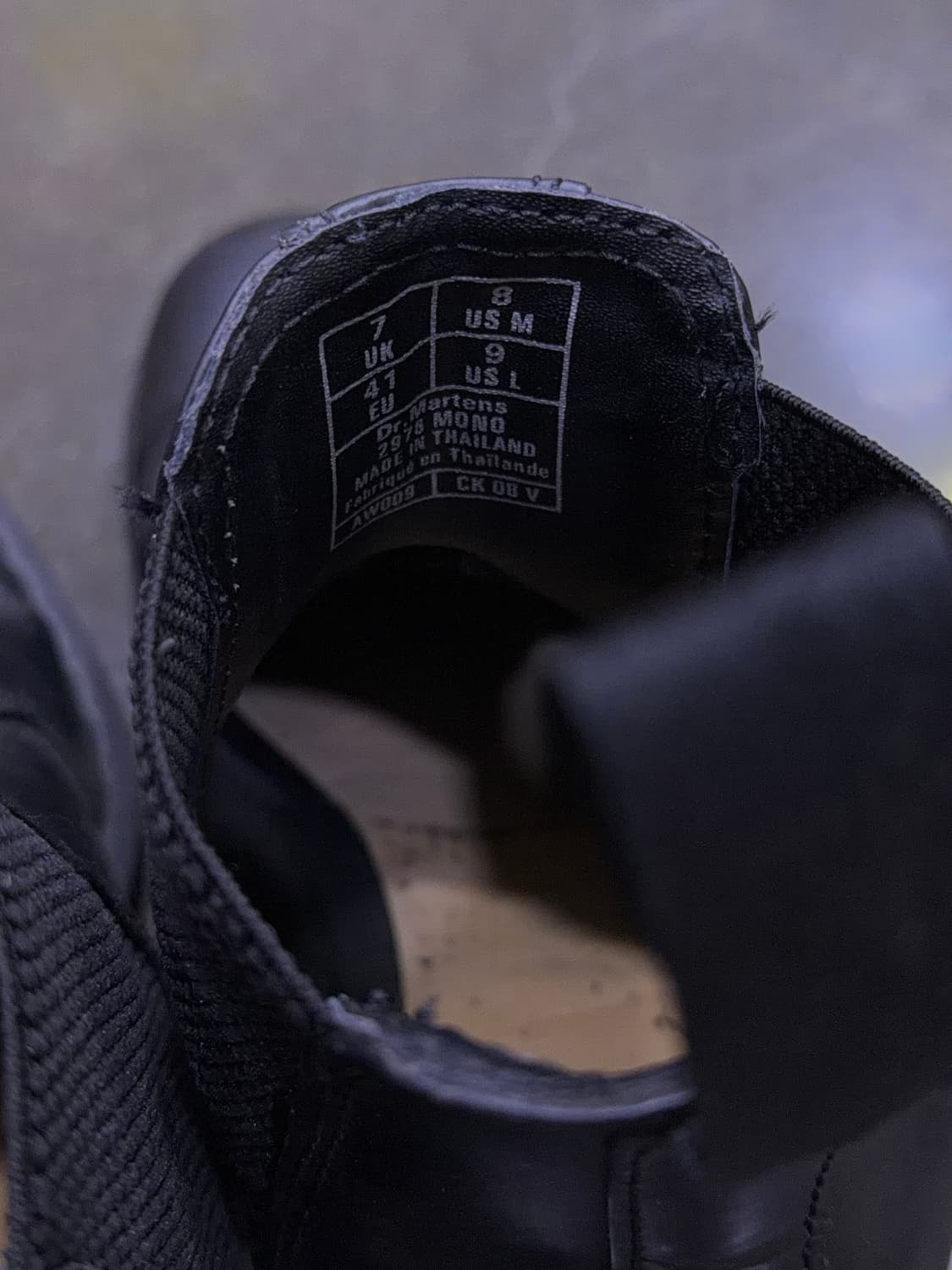 닥터마틴 2976 모노 첼시부츠 워커 블랙 260 상품이미지9