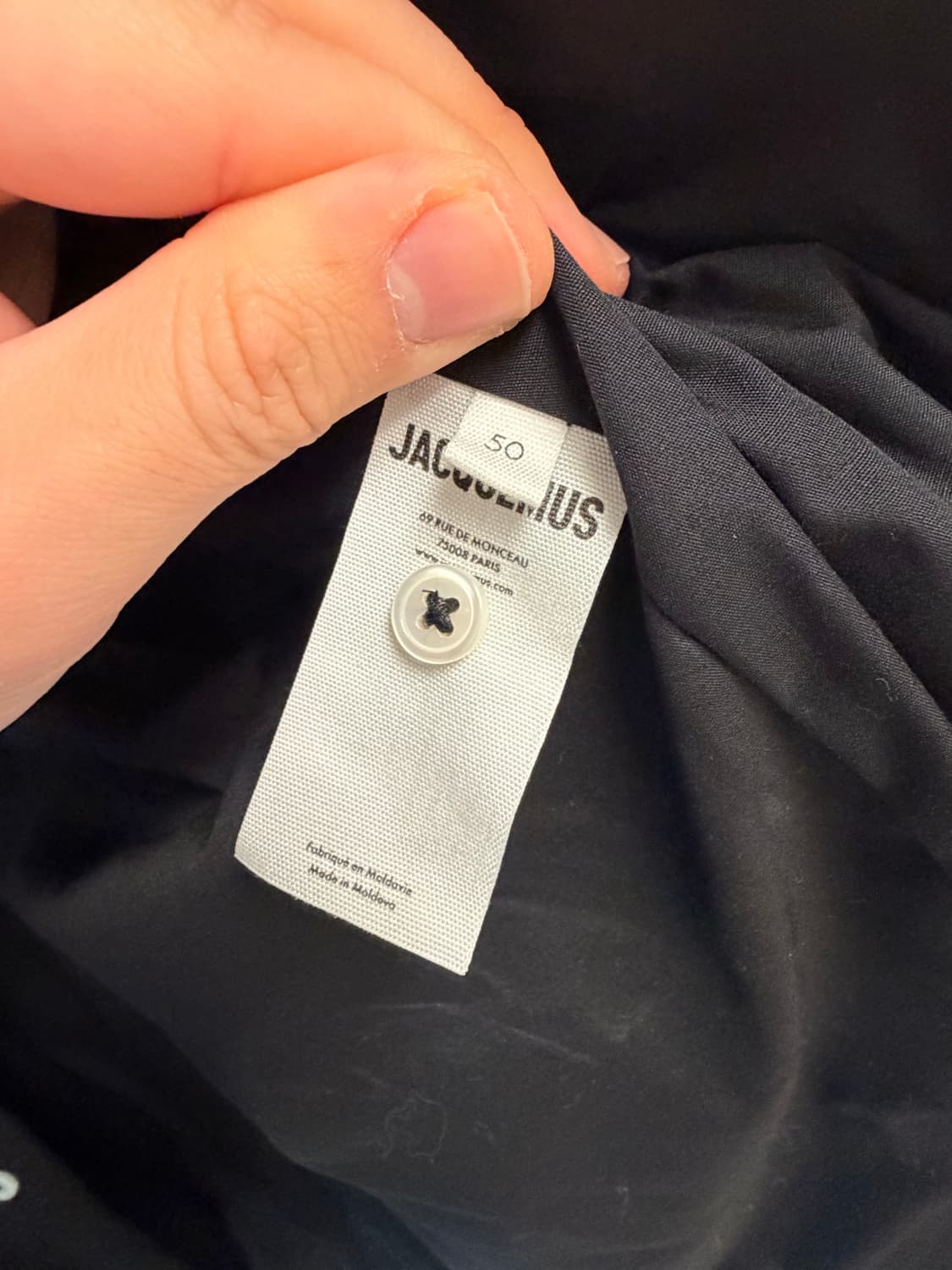 자크뮈스 패딩셔츠 블랙 50 상품이미지3