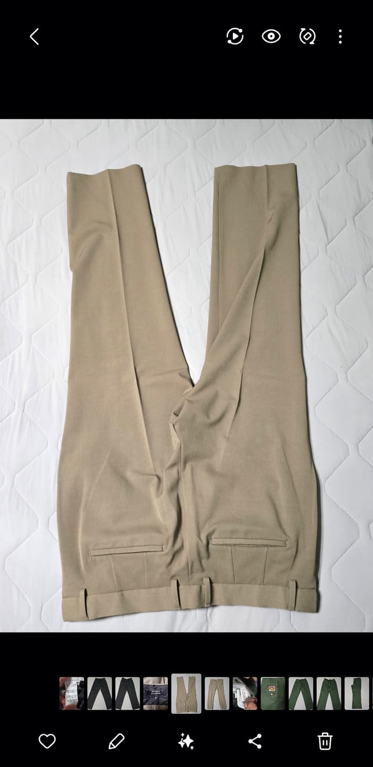 무신사 세미와이드 히든 밴딩 슬랙스 34 상품이미지2