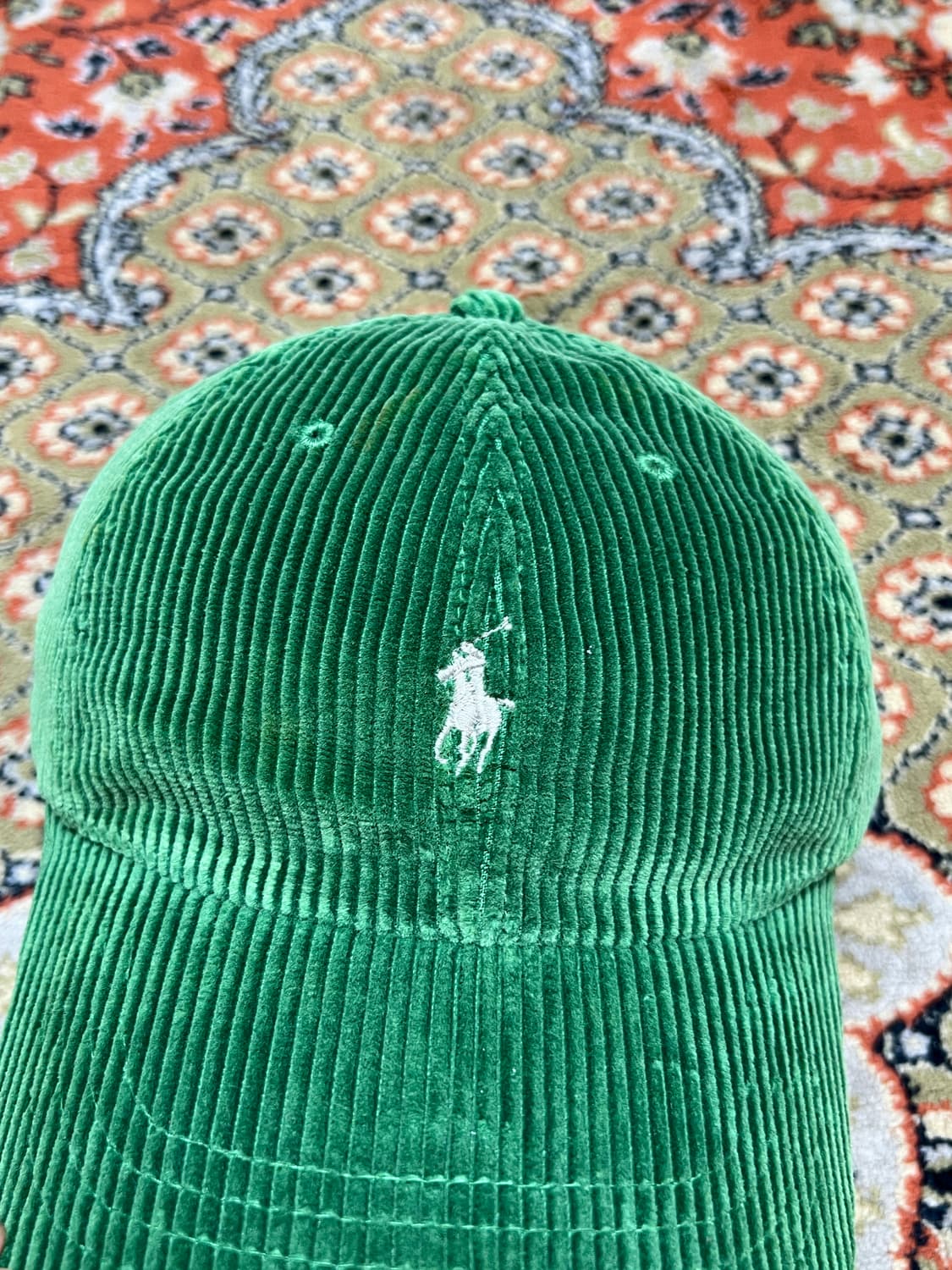 폴로 랄프로렌 그린 코듀로이 볼캡 OS 상품이미지2