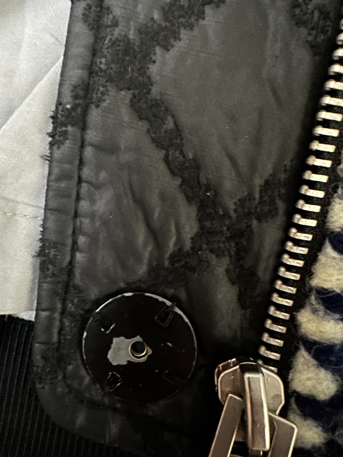 BNX 패턴 니트 집업 상품이미지5