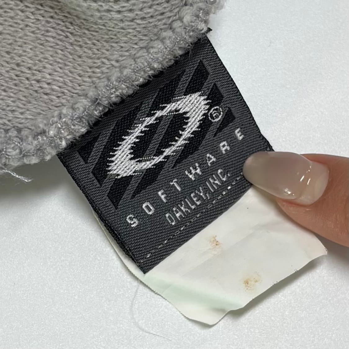 [아카이브] 90s 오클리 소프트웨어 로고 스트라이프 비니 (샌드/그레이 상품이미지7