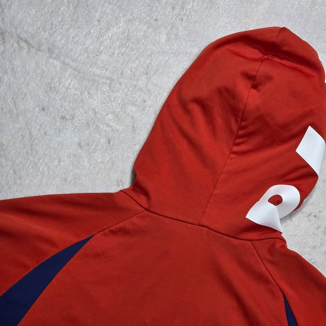 르꼬끄 레드 블루 후드 집업 상품이미지5