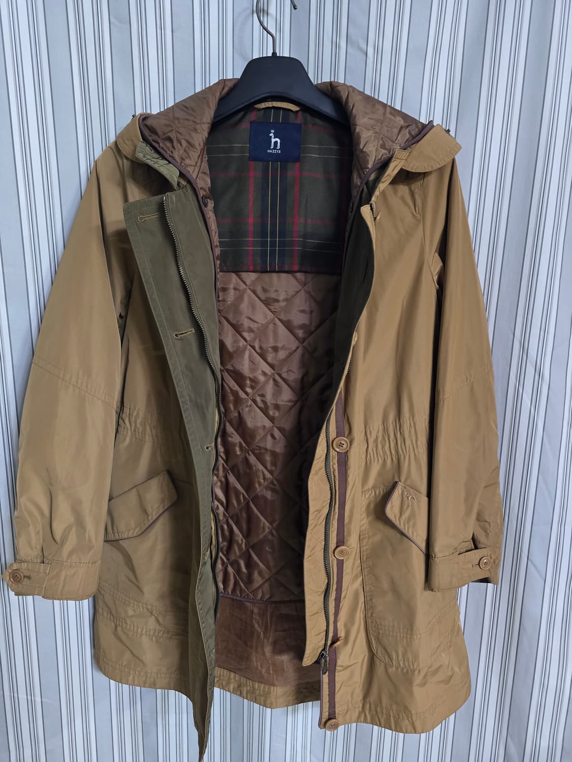 (85-160) 헤지스 여성 후드 누빔내피 야상자켓 상품이미지3