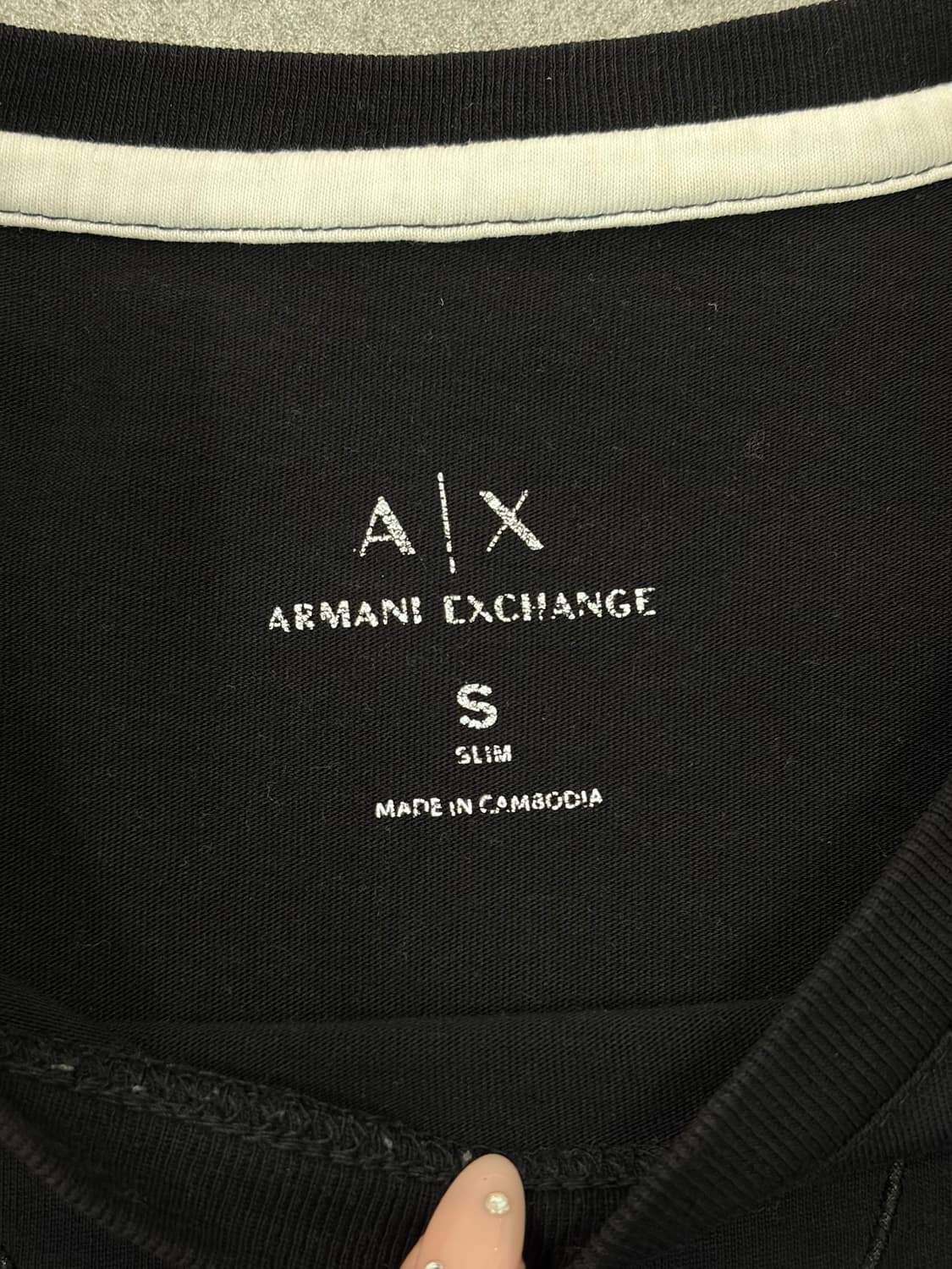 아르마니 익스체인지 로고 반팔티 상품이미지6