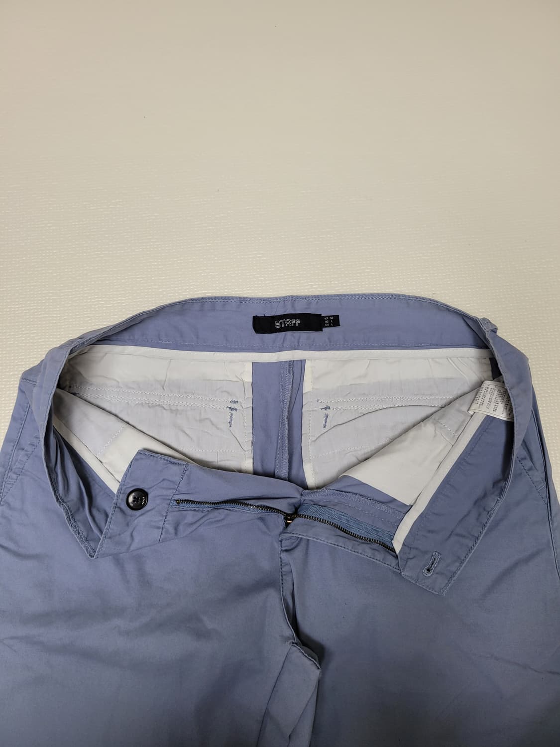 스텝 STAFF 남자 치노바지 32 라이트블루 상품이미지5