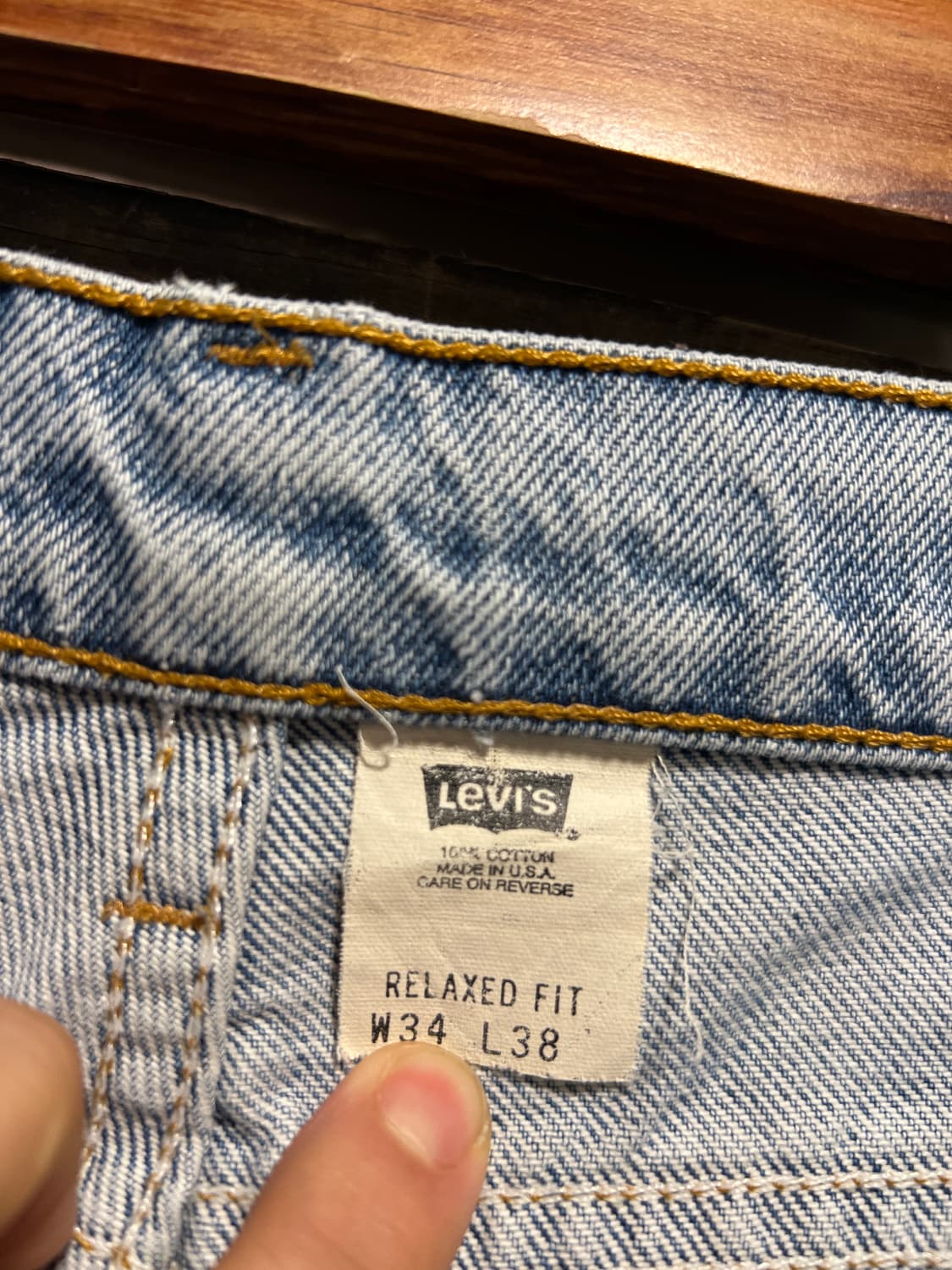 [34]90's 리바이스 시그니처 USA Made 540 배기핏 데님팬츠 상품이미지7