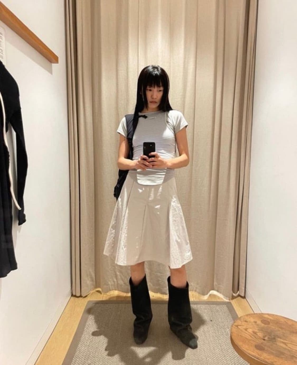 포티 수룩 미디스커트 상품이미지1