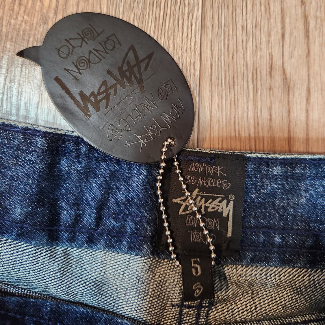 새제품 STUSSY 스투시 제펜 데님 반바지 상품이미지1