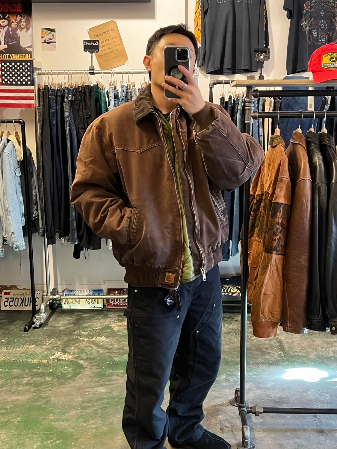 [2XL] 칼하트 산타페 J14 덕 캔버스 DKB 다크브라운 빈티지 자켓 상품이미지2