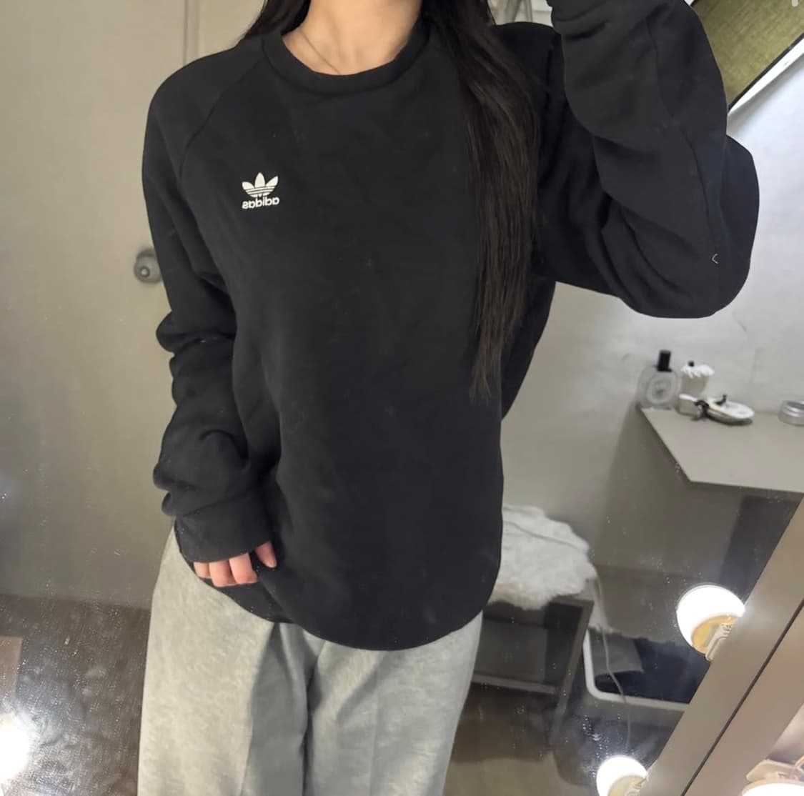 아디다스 불꽃 파이어버드 로고 맨투맨 🖤 상품이미지1