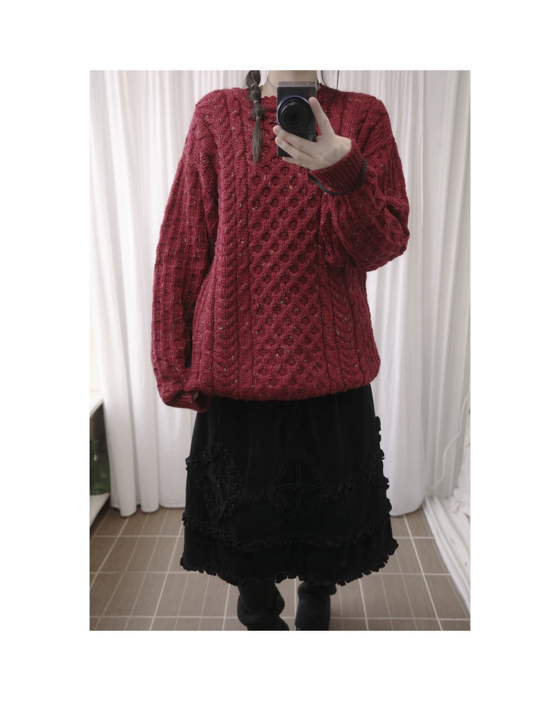 존몰리 John Molly Red Knit 상품이미지2