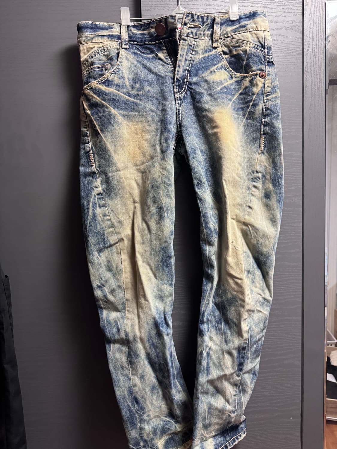 에비수 빈티지 커브드 아이스 워싱진 30 상품이미지3