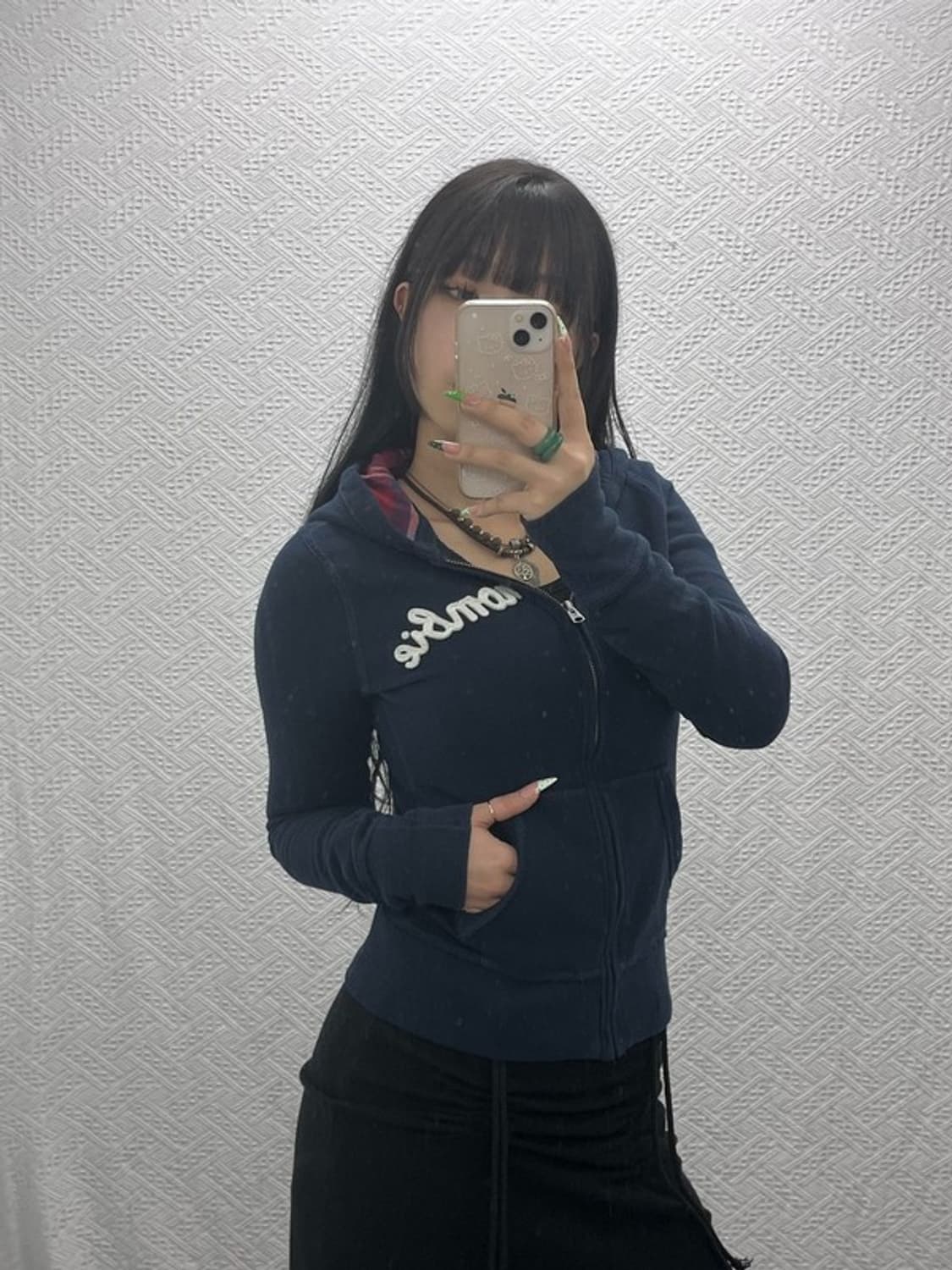 아베크롬비 올드스쿨 Y2K 러블리힙 슬림핏 후드집업 XL C09183 상품이미지1