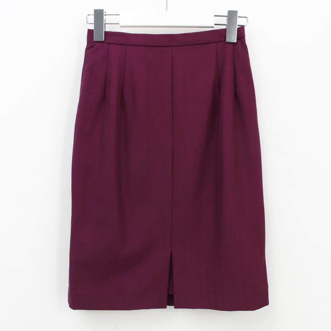 일본 빈티지 퍼플 와인 써머 울 자켓 스커트 세트 상품이미지9