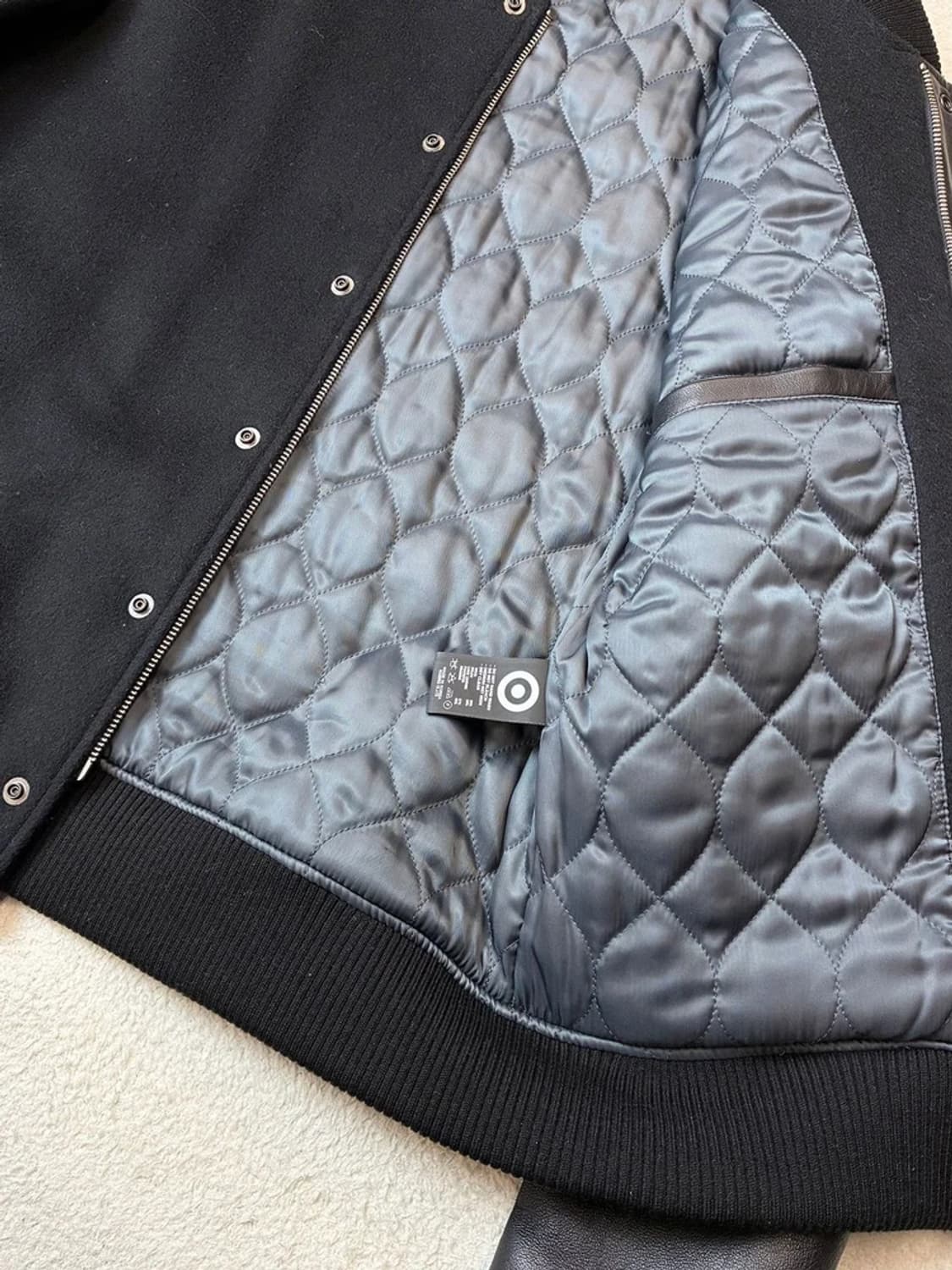 로파이 LOFI 신슐레이트 양가죽 배색 바시티 자켓 PN6282    상품이미지4