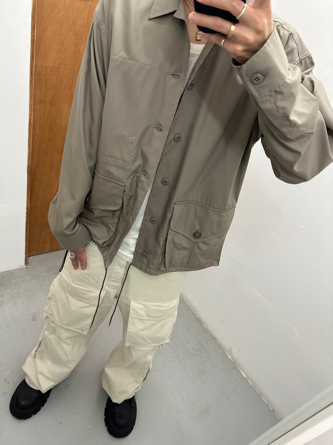 시올 SEEALL Oversized Combat Jacket 상품이미지4