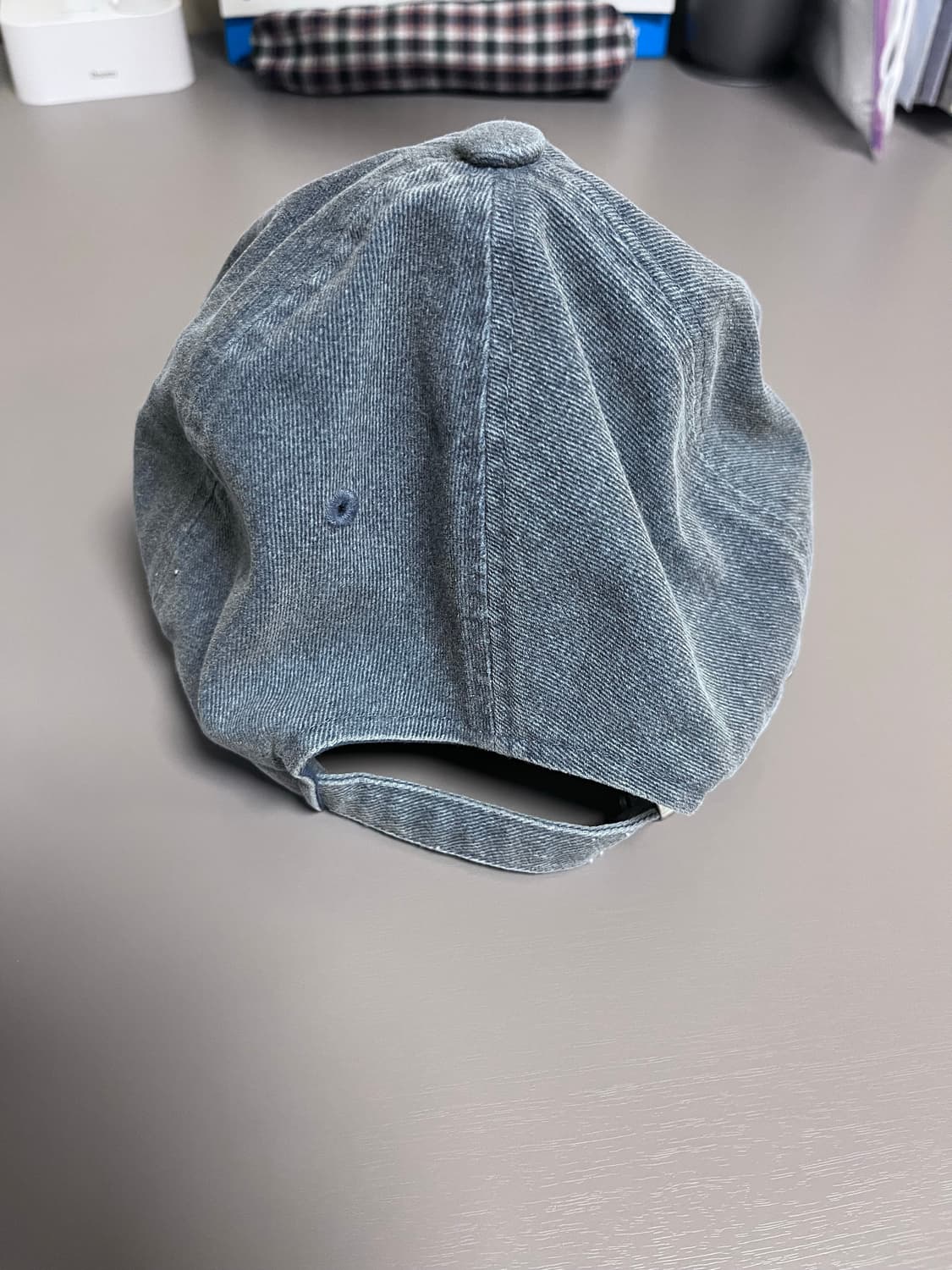 바우프(BAUF)—B 빈티지 워싱 볼캡 [워시드 네이비] 상품이미지4