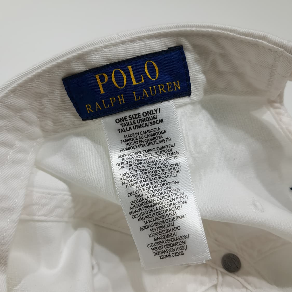 CL422 폴로 다크네이비 포니 화이트 볼캡 모자 상품이미지8