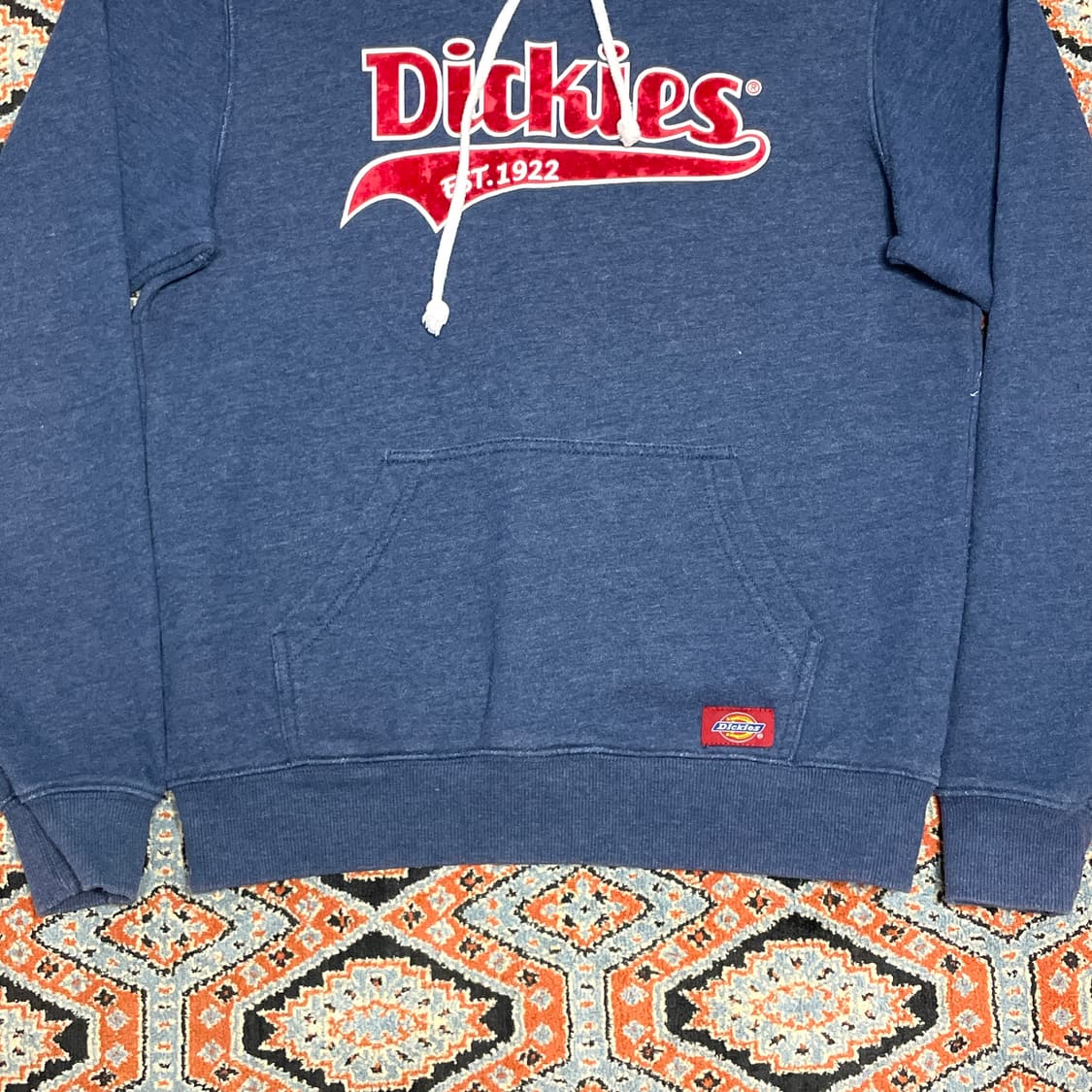 디키즈 스펠로고 블루 후드티셔츠 남성S 상품이미지3