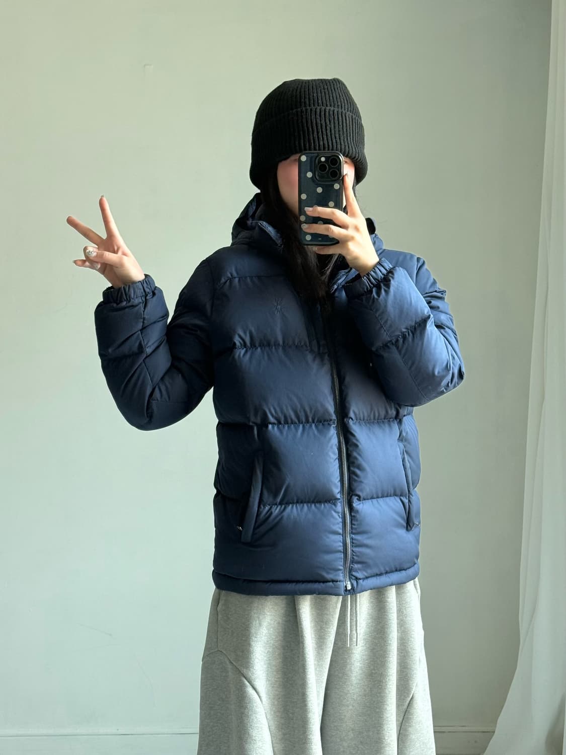 폴로 덕다운 네이비 패딩 상품이미지5