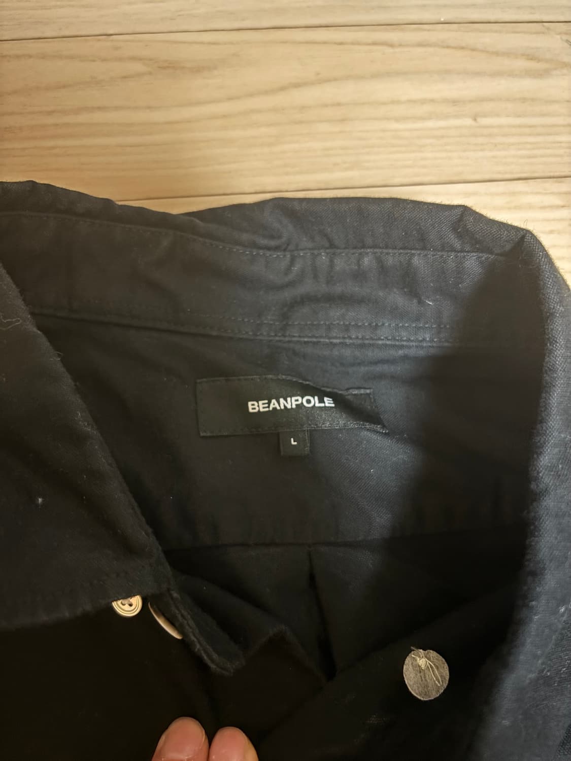 빈폴 옥스포드 솔리드셔츠 블랙L 상품이미지1