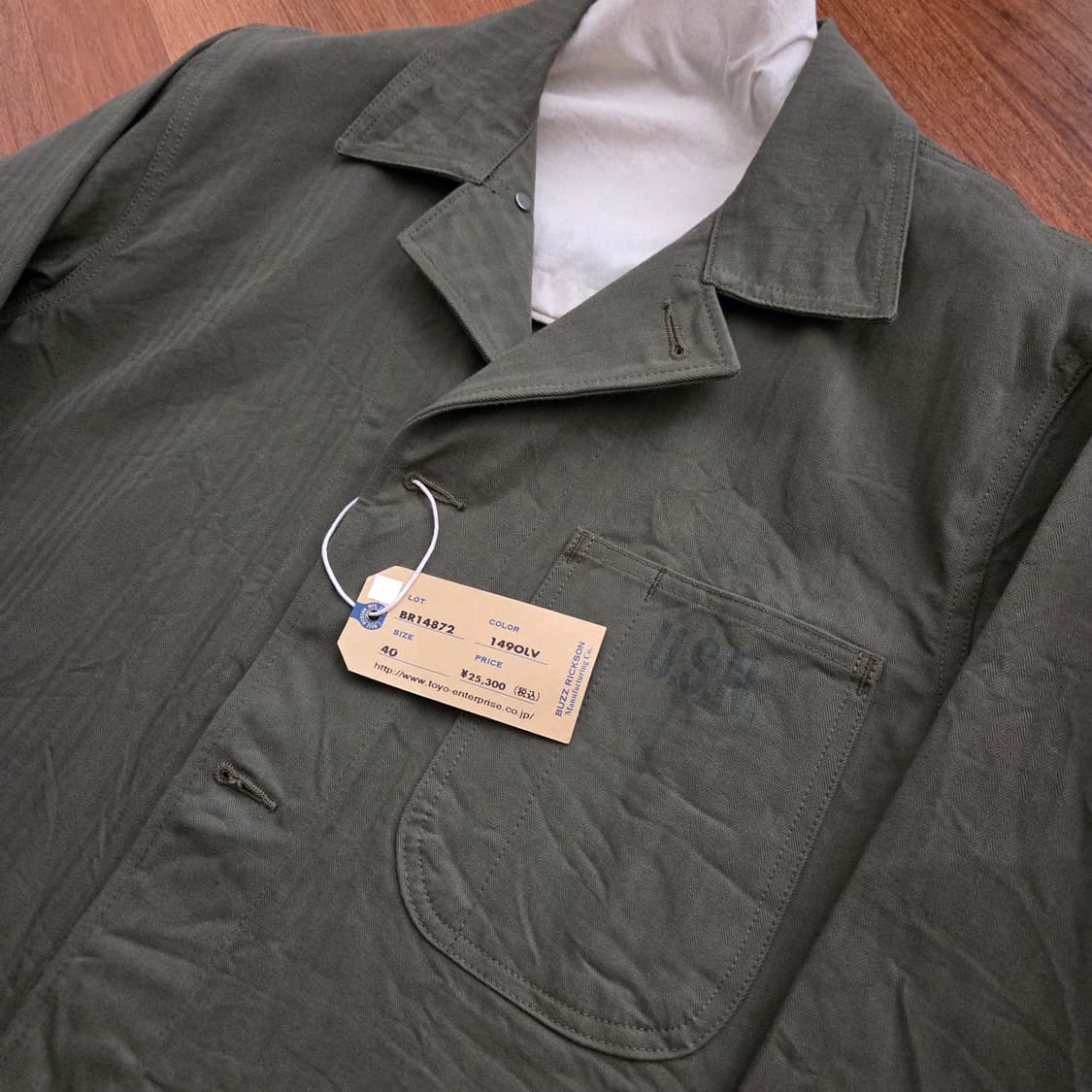 버즈 릭슨 N-3 유틸리티 자켓 올리브 40사이즈 상품이미지2