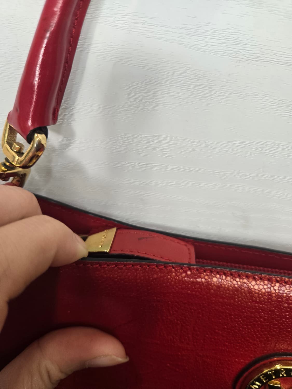 METROCITY 메트로시티 토트백 가방! 메트로시티 레드색상! 상품이미지4