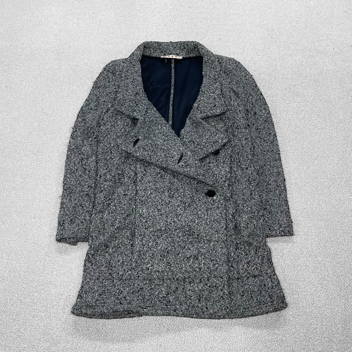 마르니 Marni 부클 헤링본 더블 코트 상품이미지1