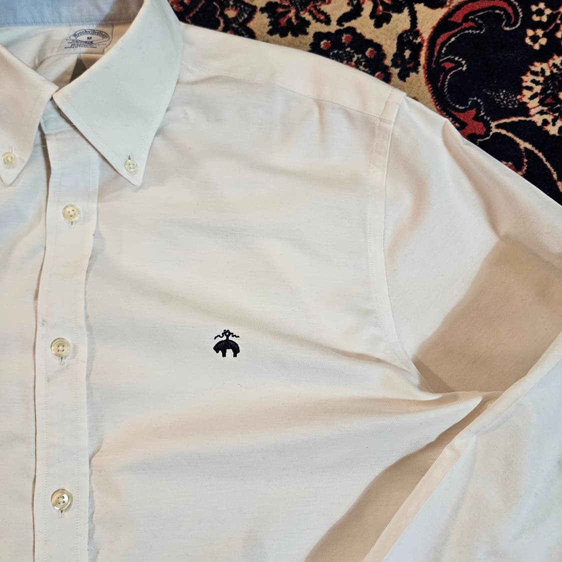 브룩스브라더스 스몰로고 버튼다운 옥스포드셔츠 M size 상품이미지3