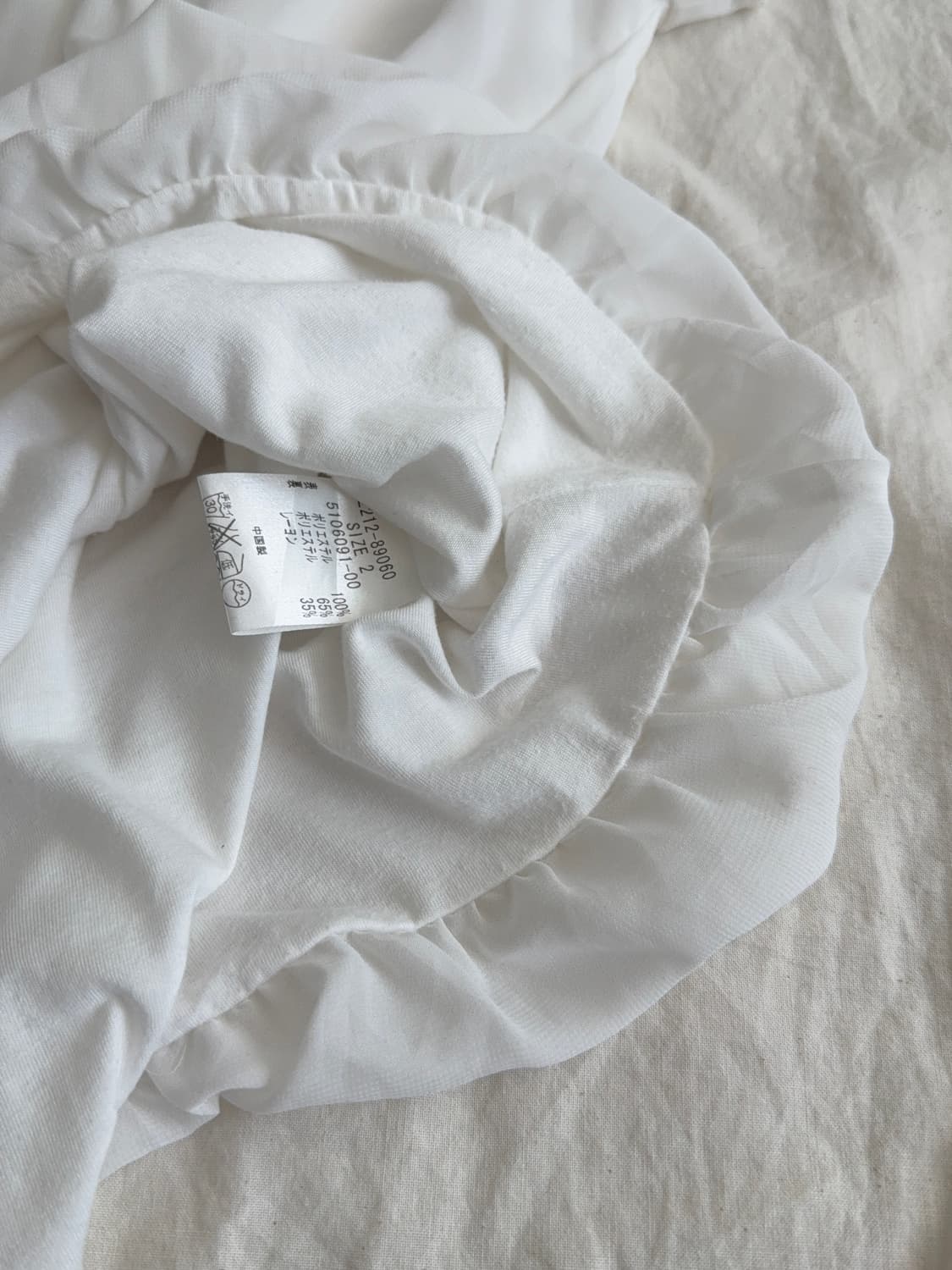 러블리 긱시크 로걀 화이트 쉬폰 블라우스 상품이미지5