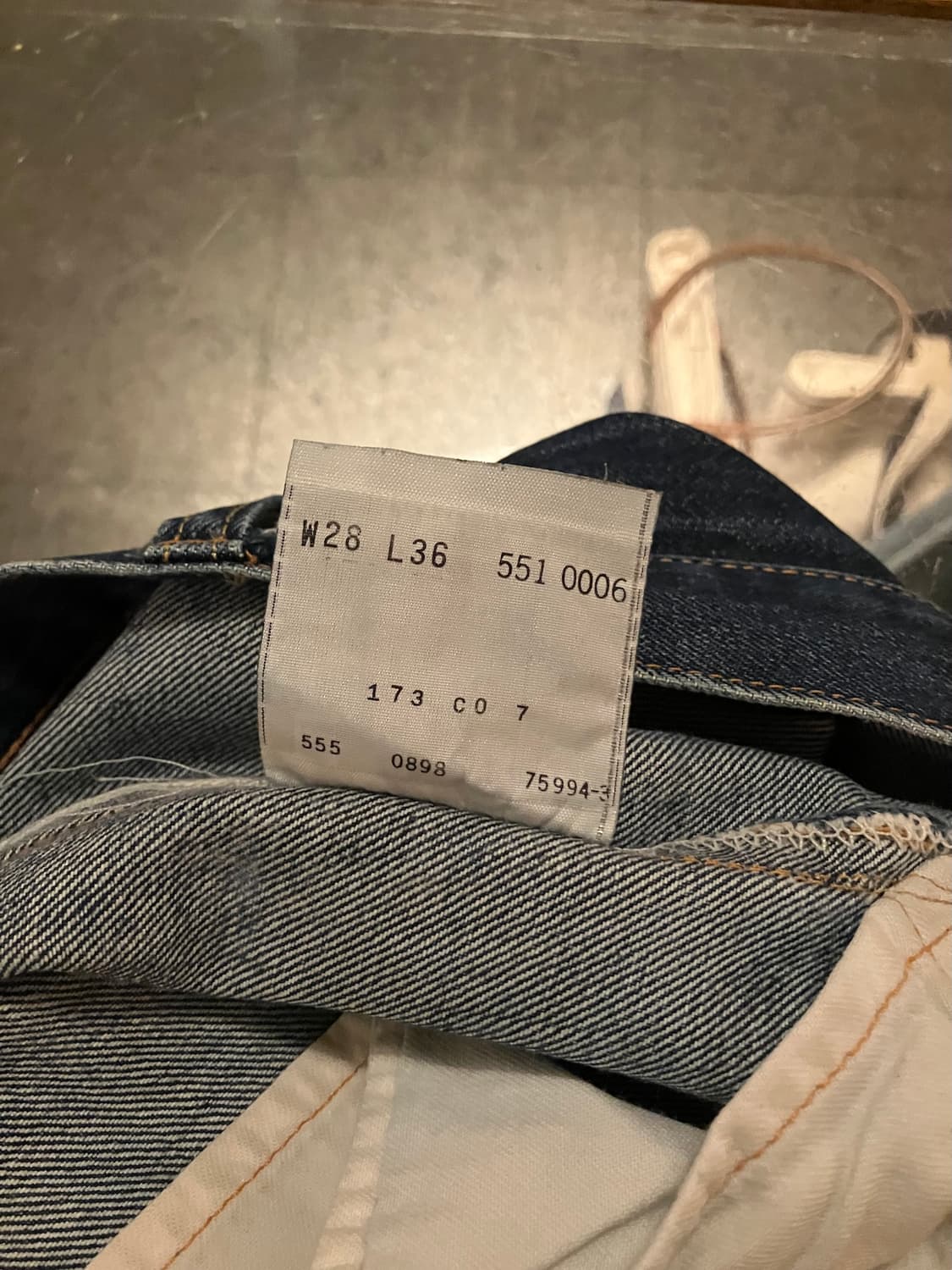 90s USA 빈티지 발렌시아 리바이스 551zxx 501 데님 팬츠 상품이미지10