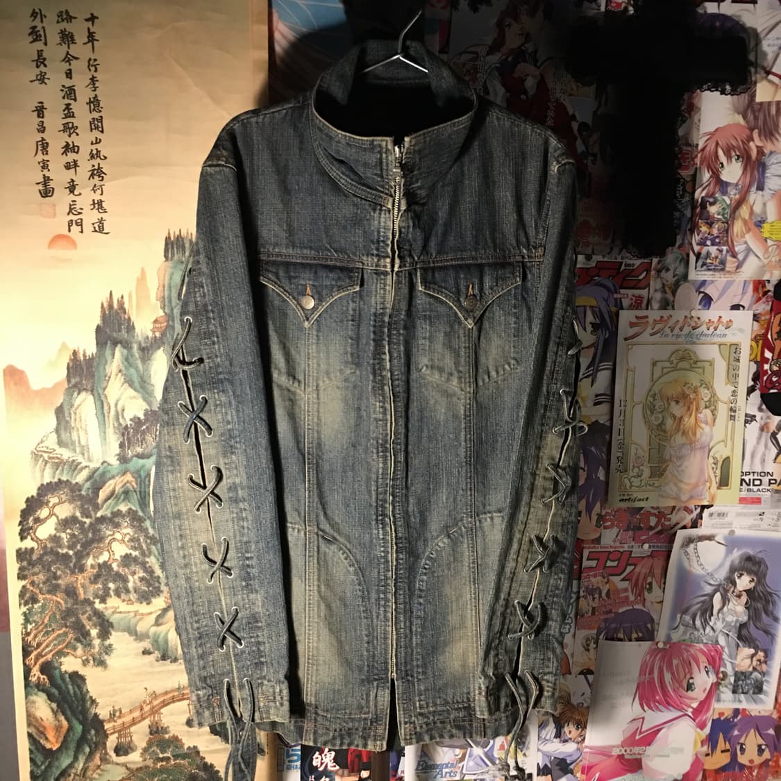 Tornado Mart Lace up denim robe jacket 상품이미지7